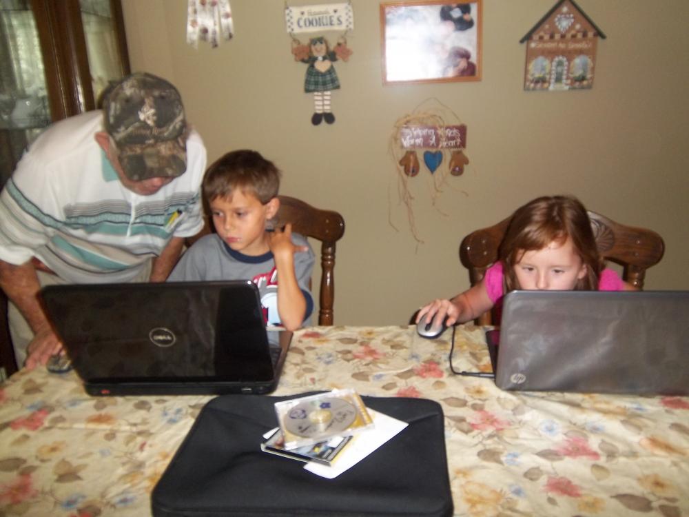 Dad,Caleb & Jasmine