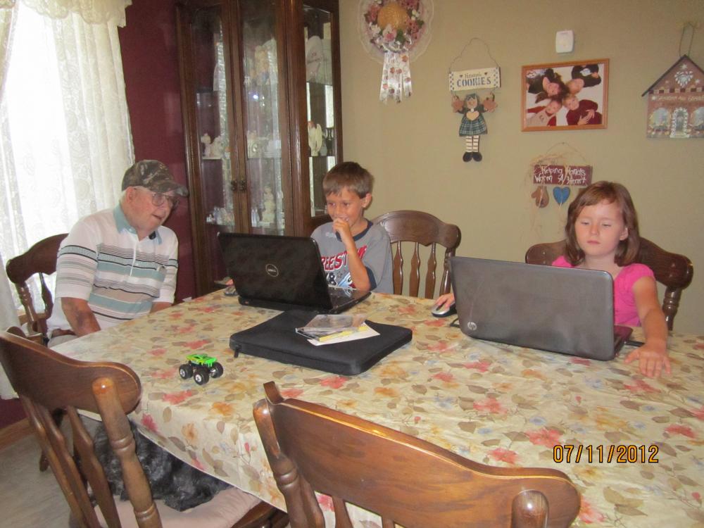 Dad,Caleb & Jasmine